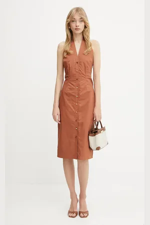 Guess Bavlněné šaty PAT barva, mini, 5GGK43 7315A