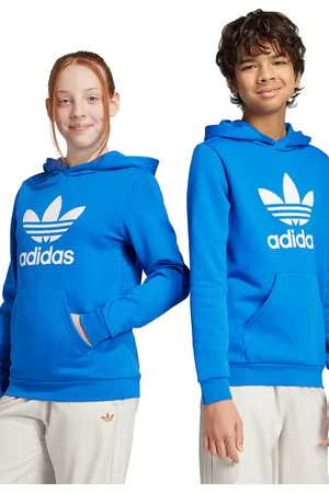 adidas Dětská mikina barva, s kapucí, s potiskem, JD1669