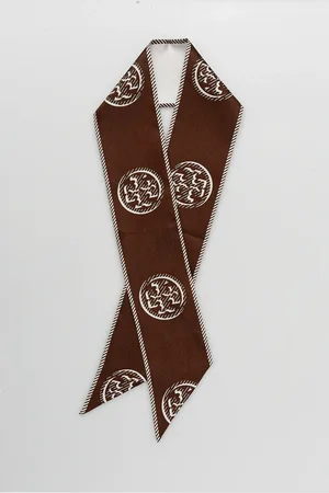 Tory Burch Šátek s hedvábím Medallion dámský, barva, 174863-207