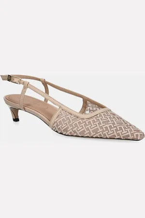 Tommy Hilfiger Lodičky MONO SQUARED TOE KITTEN SLINGB barva, FW0FW08746