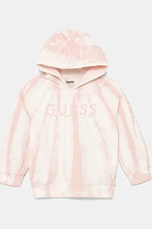 Guess Dětská mikina barva, s kapucí, vzorovaná, J5GQ10 KCRQ0