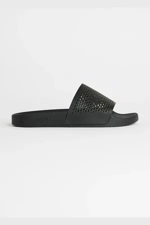 Karl Lagerfeld Kožené pantofle KONDO 2.0 dámské, barva, KL80915