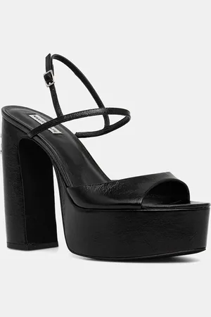 Naked Wolfe Kožené sandály Fire barva, Fire Black Leather