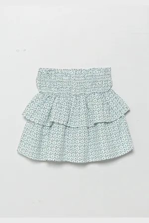 Benetton Dětská lněná sukně barva, mini, áčková, 4Q1NC0023