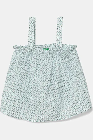 Benetton Dětský lněný top barva, 59Y6CH00A