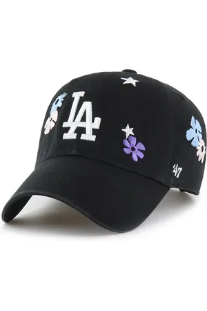 47 Brand Bavlněná baseballová čepice MLB Los Angeles Dodgers barva, s aplikací, B-FLRAC12GWS-BK