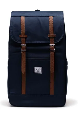 Herschel Batoh Retreat Backpack tmavomodrá barva, velký, hladký