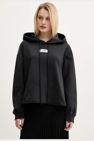 Maison Margiela Bavlněná mikina dámská, barva, s kapucí, s aplikací, S52GU0235.M25012