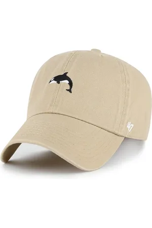 47 Brand Bavlněná baseballová čepice Orca Base Runner Icon barva, hladká, XX-BSRIC1411GWS-KHE