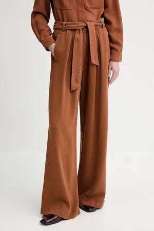 Sessun Kalhoty dámské, barva, široké, high waist, 25207012