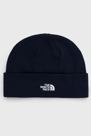 The North Face Čepice tmavomodrá barva, z husté pleteniny