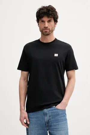 Calvin Klein Bavlněné tričko pánské, barva, s aplikací, LV04RC272G