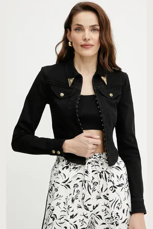 VERSACE Džínová bunda barva, přechodná, 78HAL253 CDW00