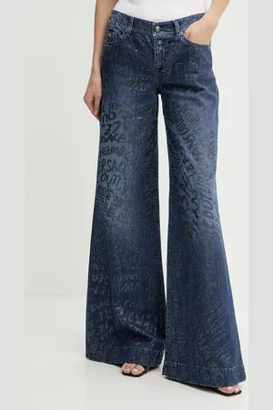 VERSACE Džíny dámské, tmavomodrá barva, 78HAB50G DS025LF1