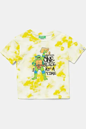 Benetton Dětské bavlněné tričko barva, 3ORKG10JD