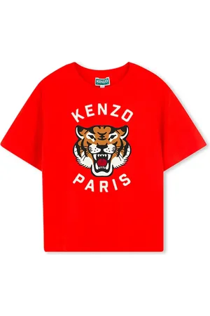 Kenzo Dětské bavlněné tričko barva, s potiskem, K61137