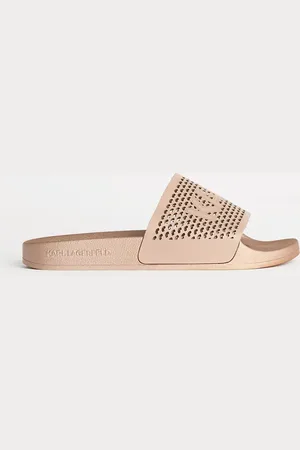 Karl Lagerfeld Kožené pantofle KONDO 2.0 dámské, barva, KL80915