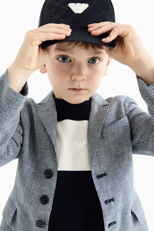 Emporio Armani Kšiltovka tmavomodrá barva, s aplikací, EB000332 AF13370