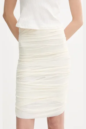 Maison Margiela Sukně barva, mini, pouzdrová, S62DA0037