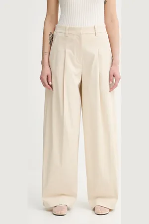 A.L.C. Kalhoty Ryder dámské, barva, široké, high waist, 2PANT01145
