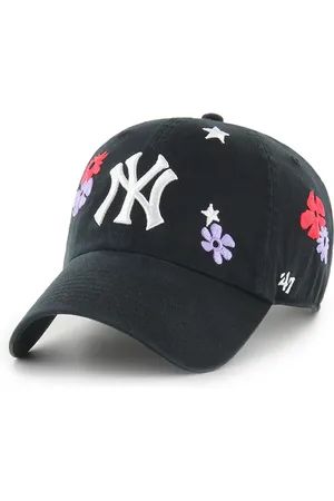 47 Brand Bavlněná baseballová čepice MLB New York Yankees barva, s aplikací, B-FLRAC17GWS-BKA