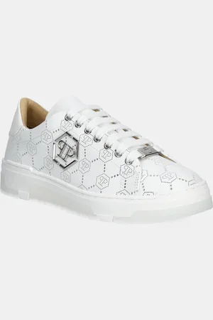 Philipp Plein Kožené tenisky Lo-Top Monogram barva, USC0770 PLE010N 01