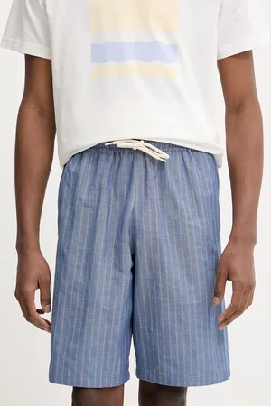 A.P.C. Šortky s příměsí lnu short paul pánské, barva, COHFW.H10205