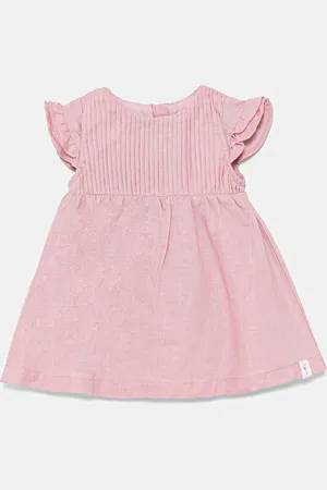 Benetton Dětské plátěné šaty barva, midi, 43WBAV00N