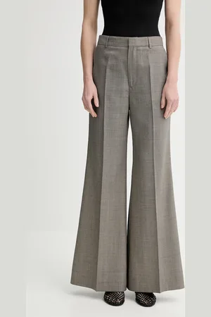 Filippa K Vlněné kalhoty dámské, barva, široké, high waist, 31424.FK