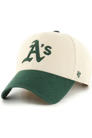 47 Brand Bavlněná baseballová čepice MLB Oakland Athletics barva, s aplikací, B-FIRFD18HTP-SS