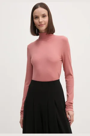 Calvin Klein Tričko s dlouhým rukávem barva, s pologolfem, K20K207747