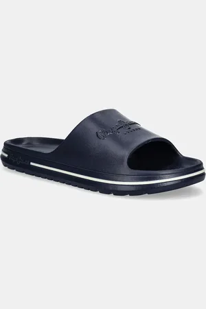 Pepe Jeans Pantofle BEACH SLIDE M pánské, tmavomodrá barva, PMS70159