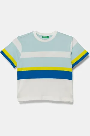 Benetton Dětské bavlněné tričko barva, 3V0HG10JE