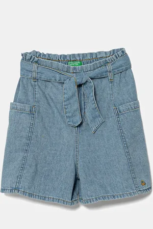 Benetton Dětské riflové kraťasy barva, 4AD6C903V