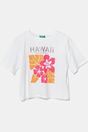 Benetton Dětské bavlněné tričko barva, 35RYC10OZ