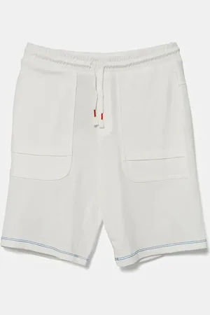 Benetton Dětské bavlněné šortky barva, nastavitelný pas, 3BL0C903J