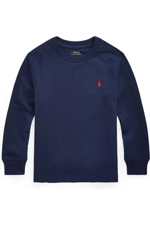 Ralph Lauren Dětská bavlněná mikina tmavomodrá barva, lehká, 322843804002