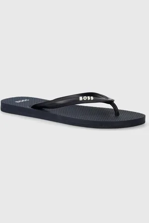 HUGO BOSS Žabky Tracy pánské, tmavomodrá barva, 50498208