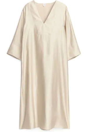 ARKET Linen Blend Tunic Dress - Beige