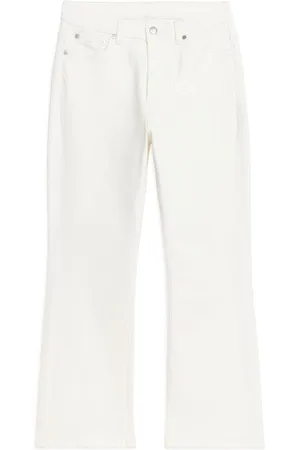 ARKET FLARED CROPPED Stretch Jeans - White
