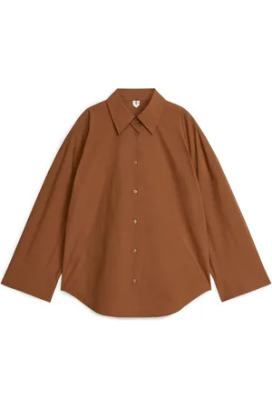 ARKET Relaxed Poplin Shirt - Beige