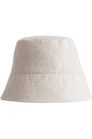 ARKET Linen Bucket Hat - Beige