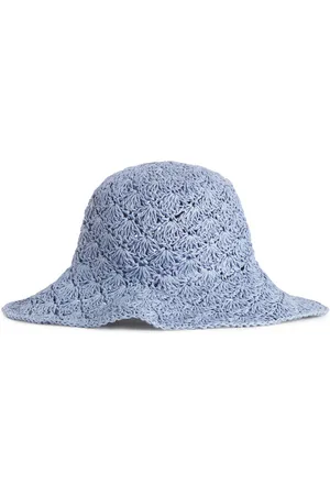 ARKET Crochet Straw Hat - Blue