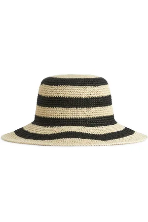 ARKET Ženy Klobouky - Crochet Straw Hat - Black