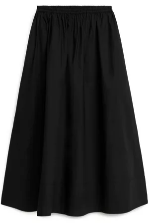ARKET Ženy Maxi - Maxi Poplin Skirt - Black