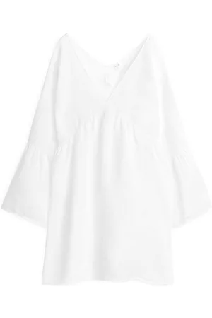 ARKET Ženy Na párty - Linen Dress - White