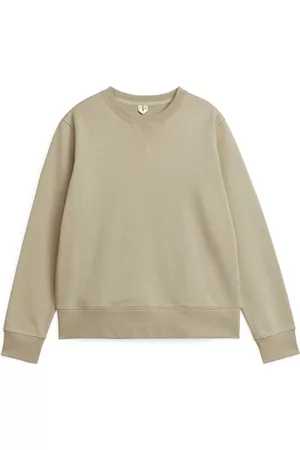 ARKET Muži Mikiny bez kapuce - French Terry Sweatshirt - Beige