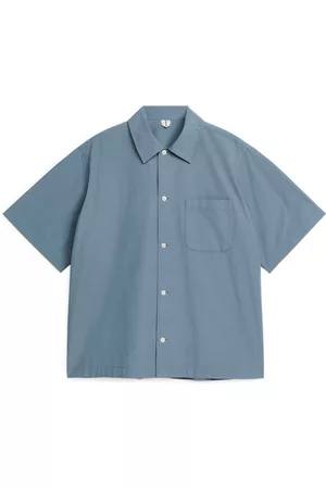 ARKET Muži Košile - Garment-Dyed Shirt - Blue