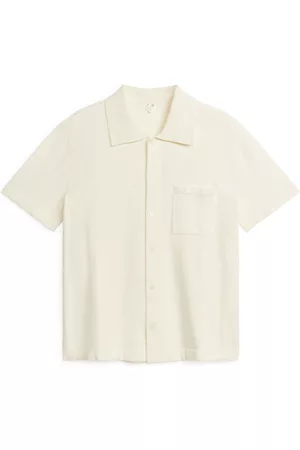 ARKET Muži S krátkým rukávem - Short-Sleeve Knit Shirt - White