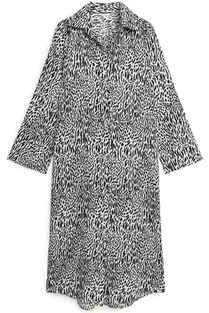 ARKET Ženy Volnočasové - Linen Shirt Dress - Beige